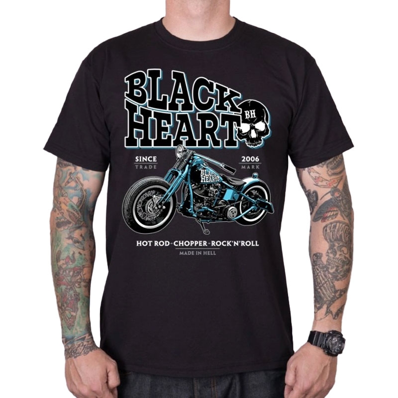 Tricou Black Heart Blue Bobber Negru
