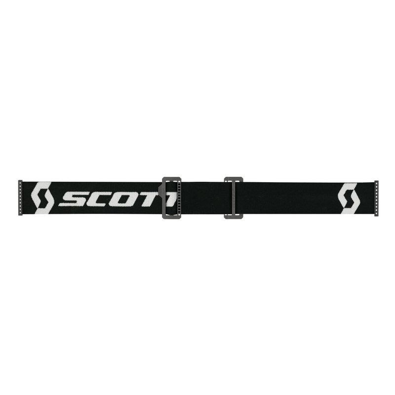 Ochelari de motocross SCOTT - USA Primal CH alb-negru (plexiglas argintiu)