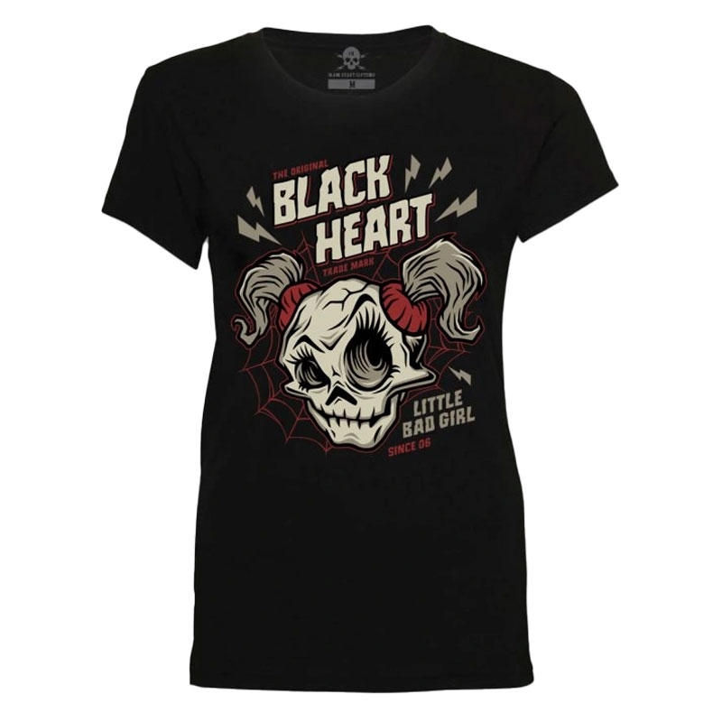Tricou dama Black Heart Ghost Face negru