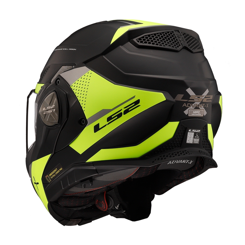 Cască de motocicletă pliabilă LS2 FF901 Advant X Oblivion negru-galben fluo