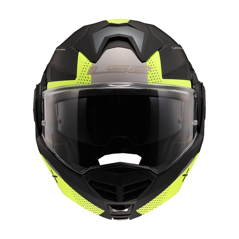 Cască de motocicletă pliabilă LS2 FF901 Advant X Oblivion negru-galben fluo