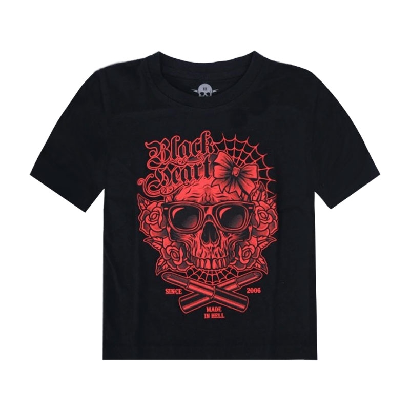 Tricou pentru copii Black Heart Lipstick Blk negru