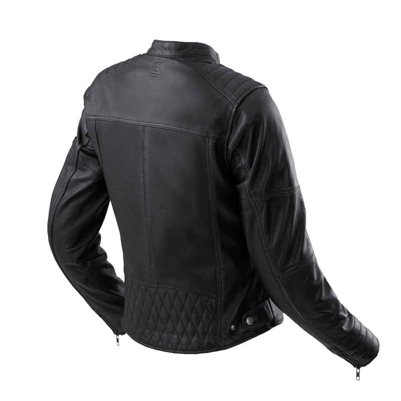 Geacă moto din piele de damă Rebelhorn Hunter II neagră