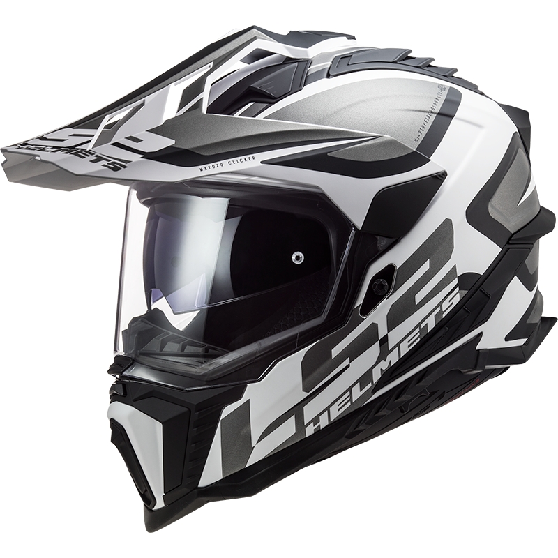 Casca Enduro LS2 MX701 Explorer Alter mat negru-alb
