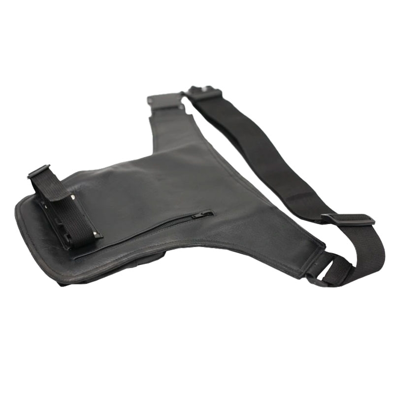 BLACK HEART W-TEC Buzunar negru pe coapsă craniu