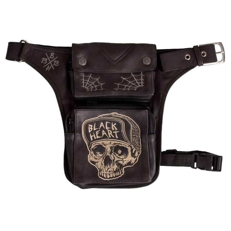 BLACK HEART W-TEC Garage Buzunar construit pe coapsă negru