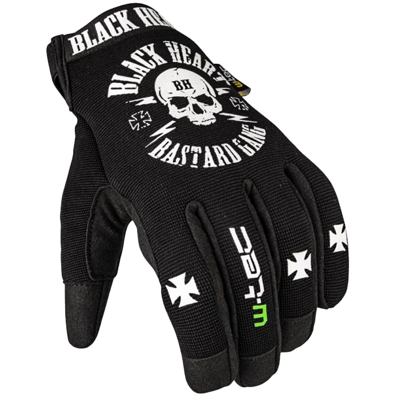 Mănuși Black Heart W-TEC Radegester chopper negre