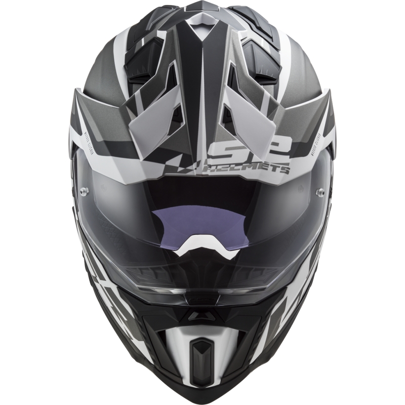 Casca Enduro LS2 MX701 Explorer Alter mat negru-alb