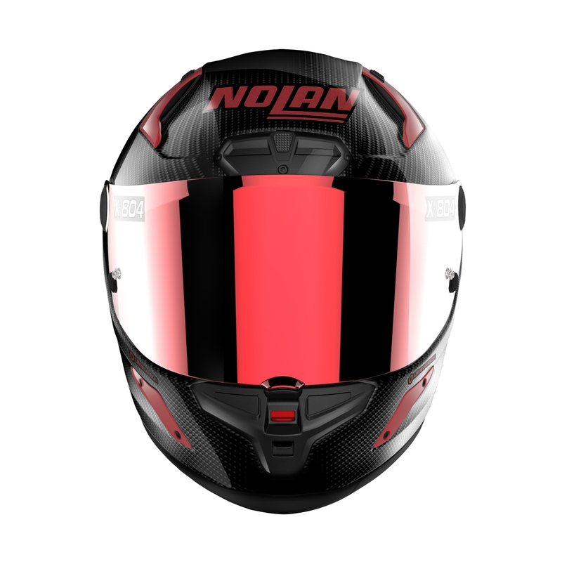Casca moto integrala Nolan X-804 RS Ultra Carbon Iridium Edition negru-rosu