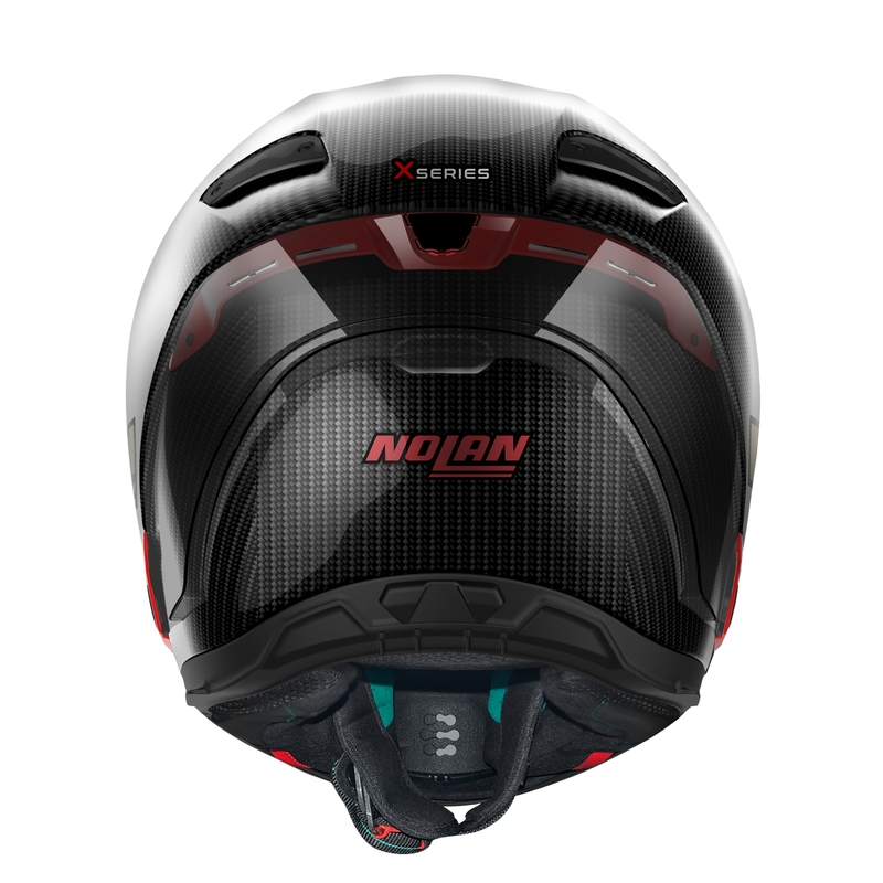 Casca moto integrala Nolan X-804 RS Ultra Carbon Iridium Edition negru-rosu