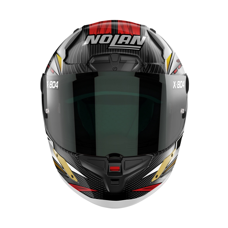 Casca moto integrala Nolan X-804 RS Ultra Carbon SBK negru-rosu-auriu