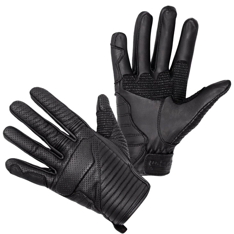 Manusi moto Black Heart Brillanta negre