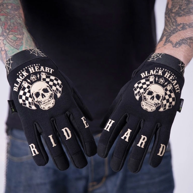 Mănuși Black Heart W-TEC Starter Chopper negre