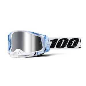 Ochelari de motocross 100% plexiglas argintiu RACECRAFT Mixos