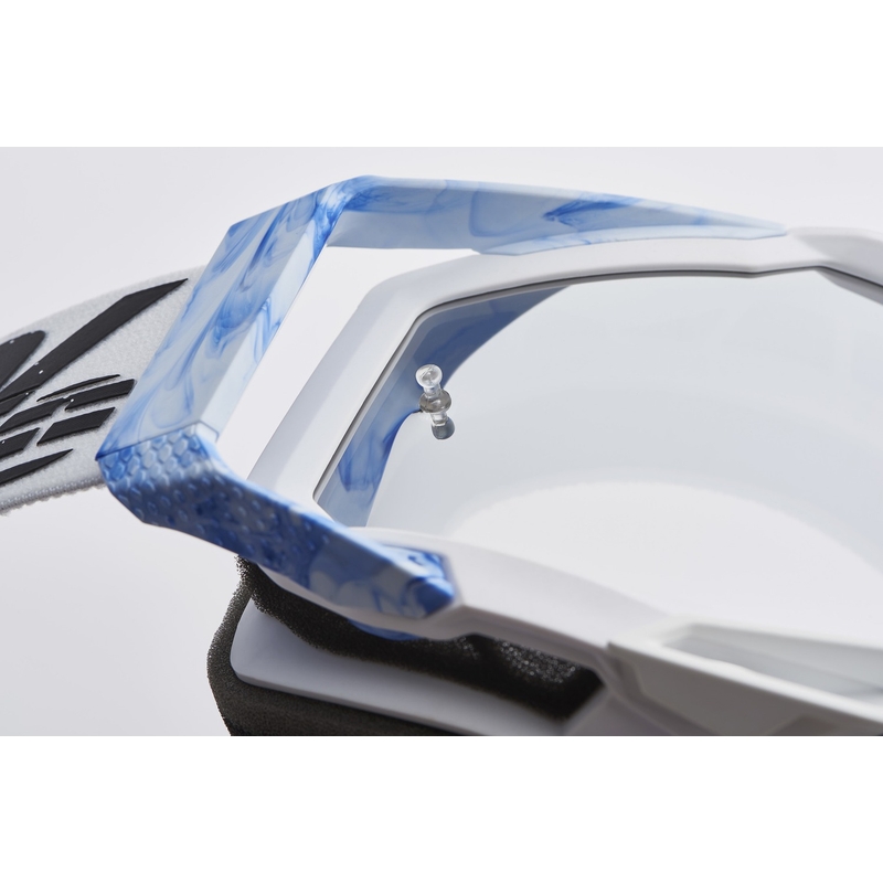 Ochelari de motocross 100% plexiglas argintiu RACECRAFT Mixos