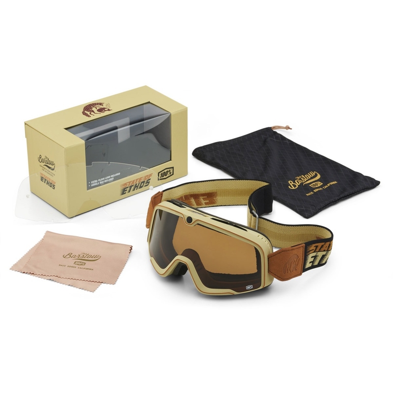 Ochelari de motocross 100% - USA Barstow State Of Ethos Bronze Plexiglass