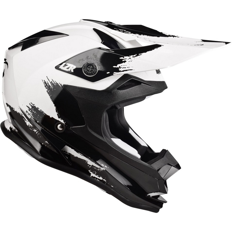 Cască de motocros Lazer OR-1 Ripper alb-negru