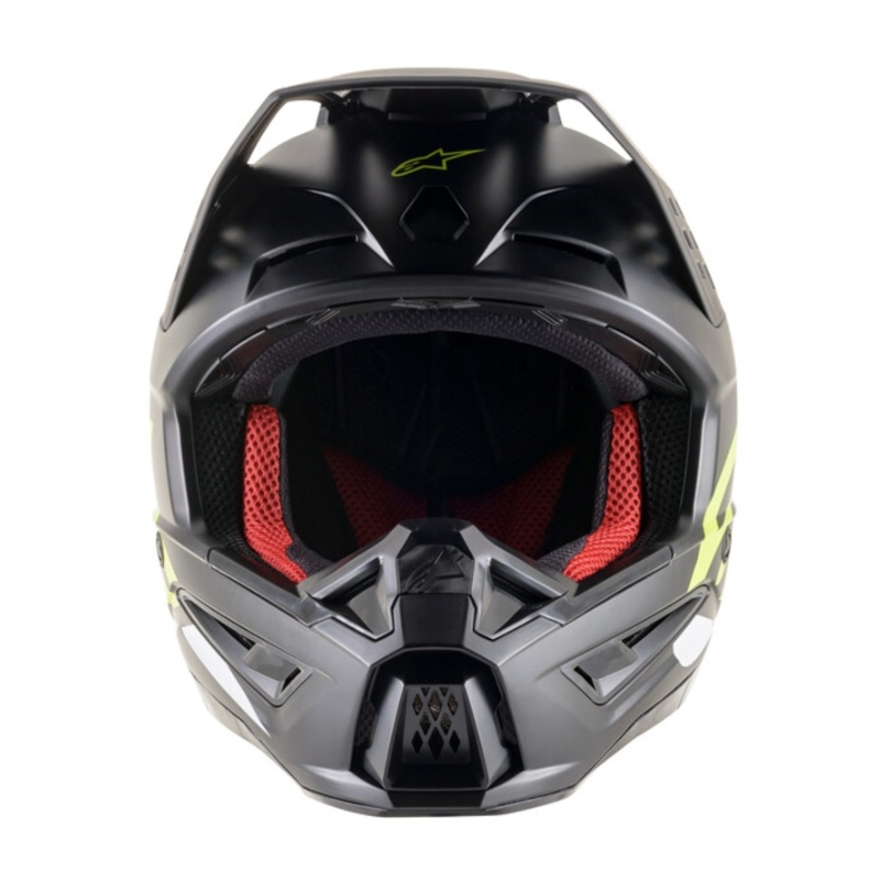 Casca motocross Alpinestars S-M5 Compass negru-galben fluo