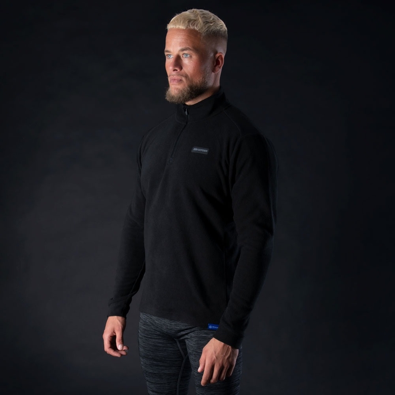 Căptușeală termică pentru jacheta Oxford Advanced Micro Fleece 1/2 Neck, neagră