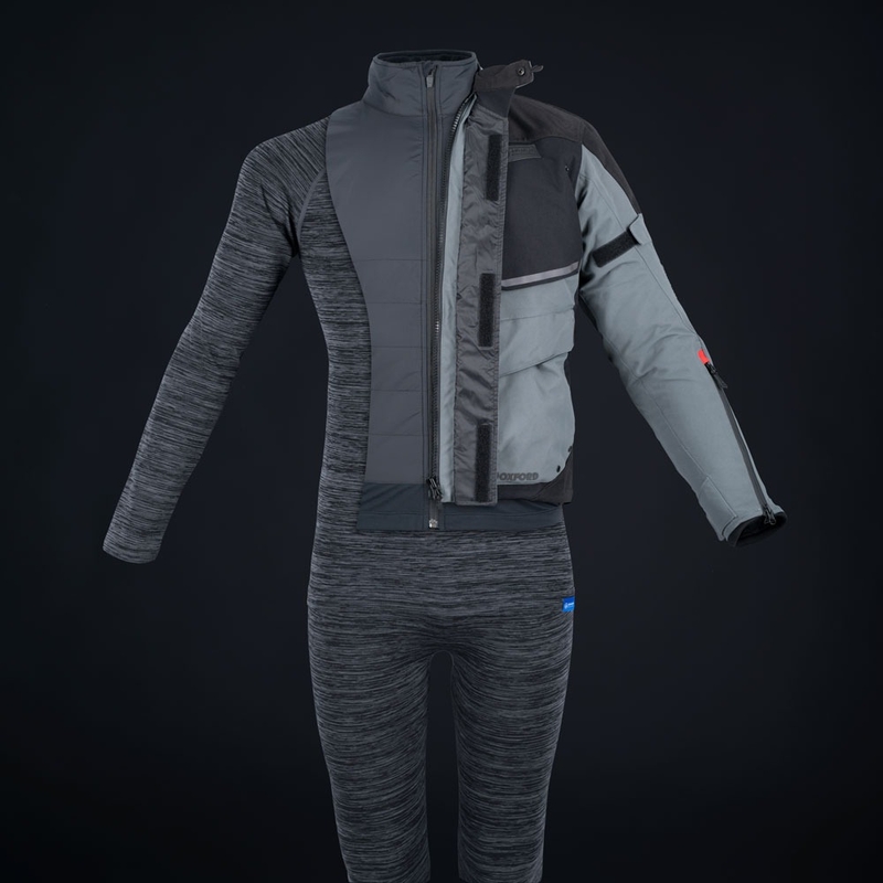 Căptușeală termică pentru jacheta Oxford Advanced Micro Fleece 1/2 Neck, neagră