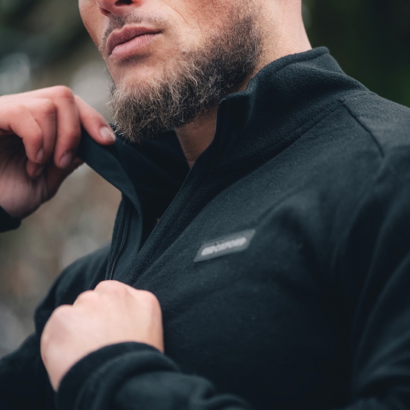 Căptușeală termică pentru jacheta Oxford Advanced Micro Fleece 1/2 Neck, neagră