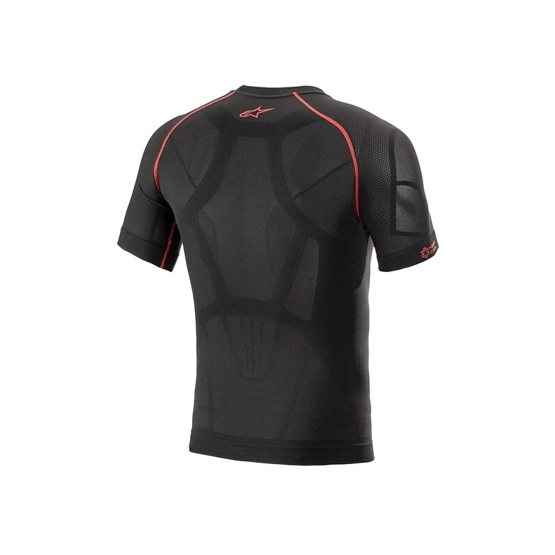 Cămașă termică cu mâneci scurte Alpinestars Ride Tech Summer negru-roșu