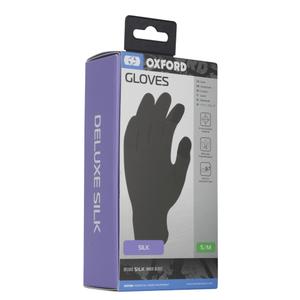 Căptușeli de mătase OXFORD pentru mănuși negre