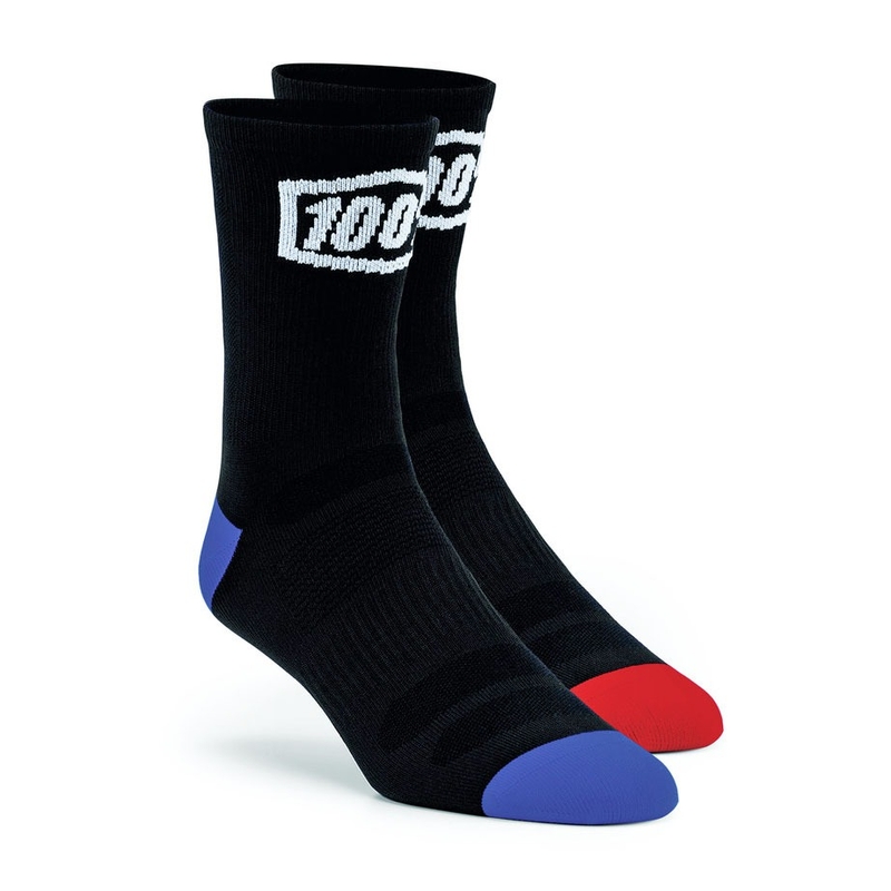 Șosete 100%-USA Terrain MTB negru