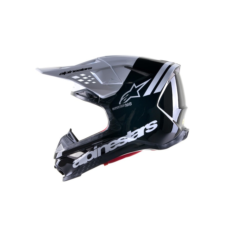 Casca motocross Alpinestars Supertech S-M8 Radium 2 negru-alb