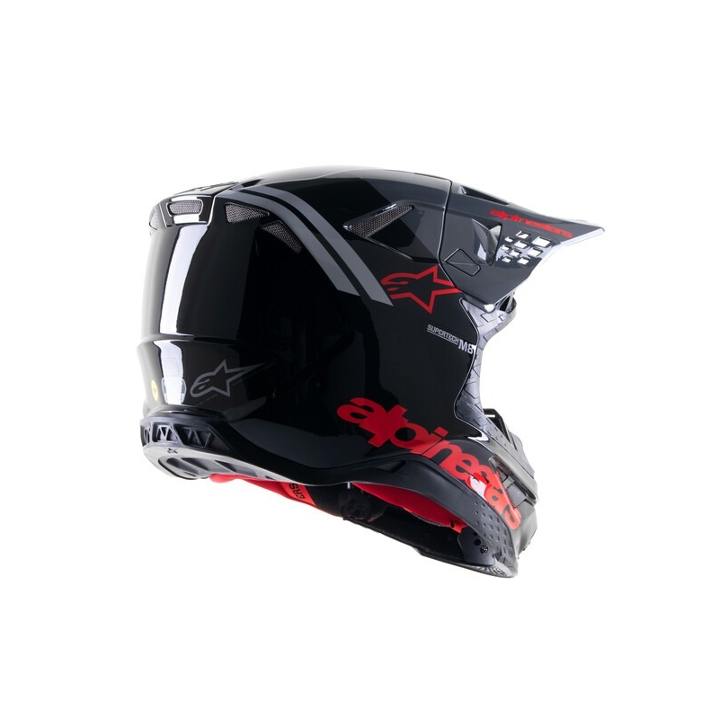 Casca motocross Alpinestars Supertech S-M8 Radium 2 negru-gri-rosu