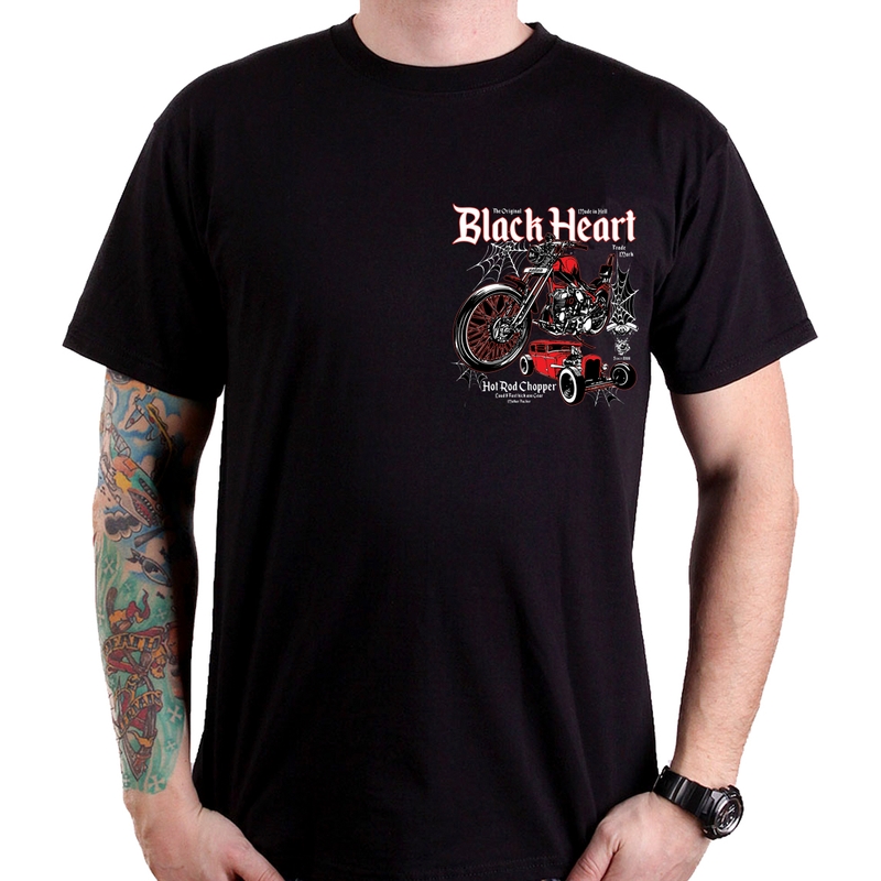 Tricou pentru bărbați Black Heart Hot Rod Chopper lichidare
