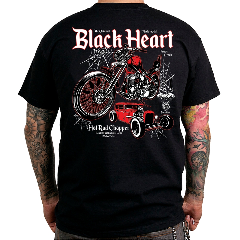 Tricou pentru bărbați Black Heart Hot Rod Chopper lichidare