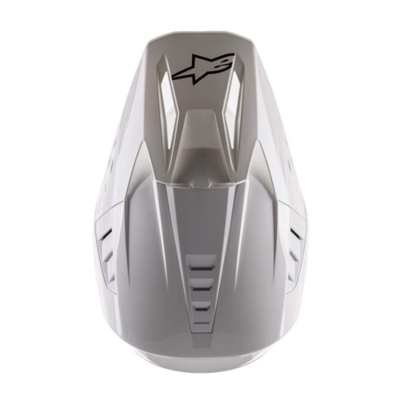Casca de motocross Alpinestars S-M5 Solid alb lucios