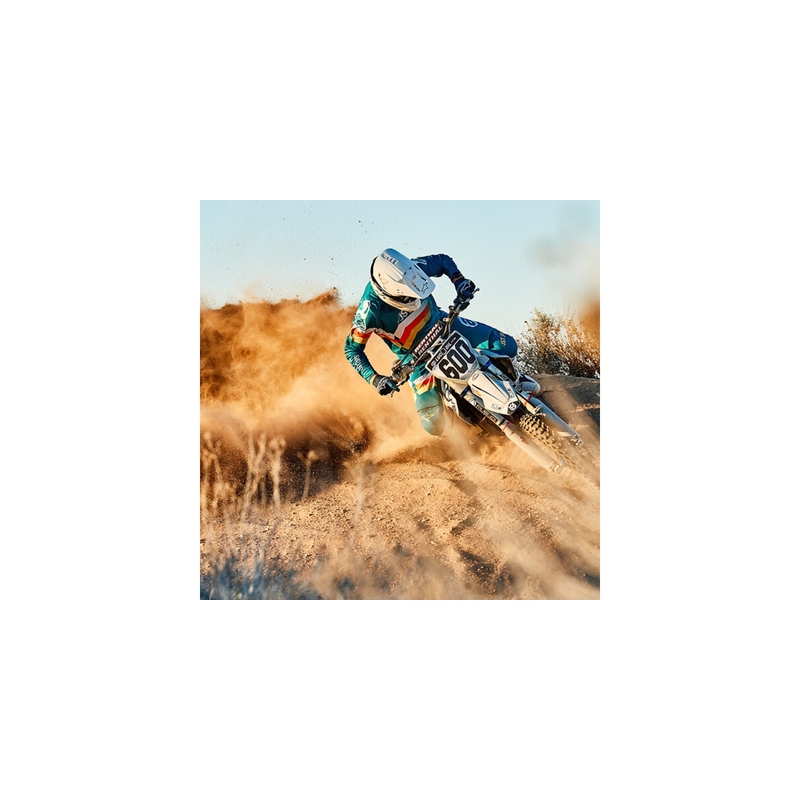 Casca de motocross Alpinestars S-M5 Solid alb lucios