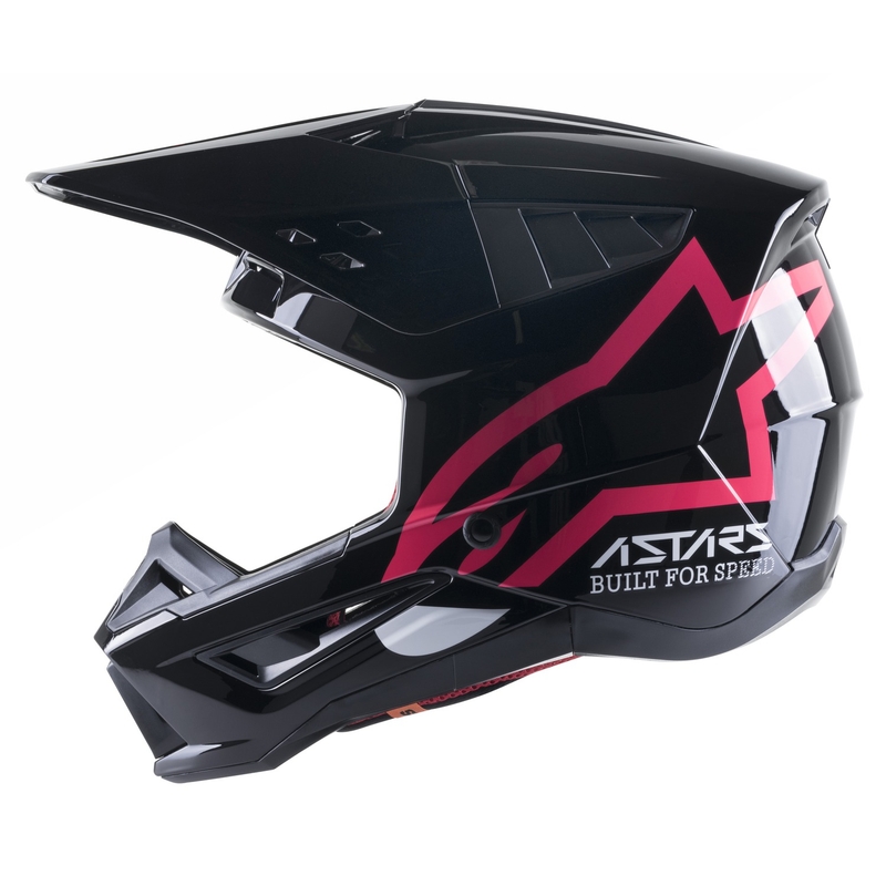 Casca motocross Alpinestars S-M5 Compass negru-roz