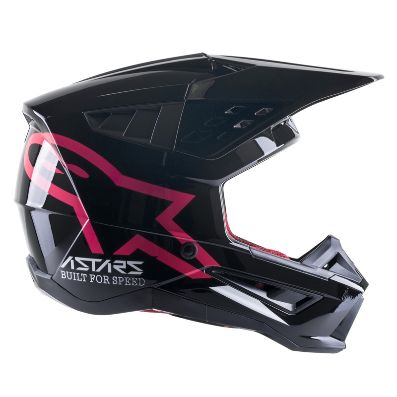 Casca motocross Alpinestars S-M5 Compass negru-roz