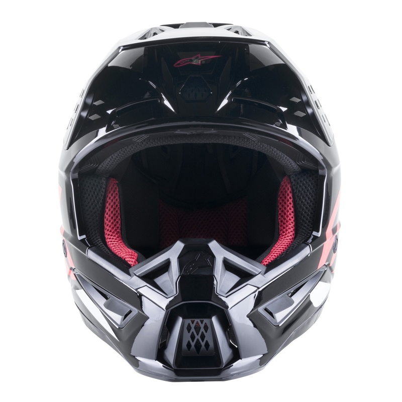Casca motocross Alpinestars S-M5 Compass negru-roz