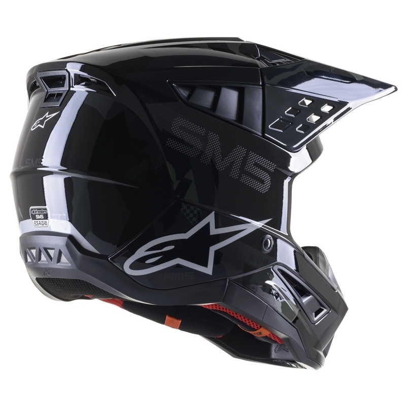 Casca motocross Alpinestars S-M5 Rover negru-antracit-camuflaj lucios