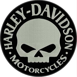 Petice HD Motociclete alb-negru