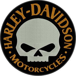 Petic negru-alb-galben HD Motociclete