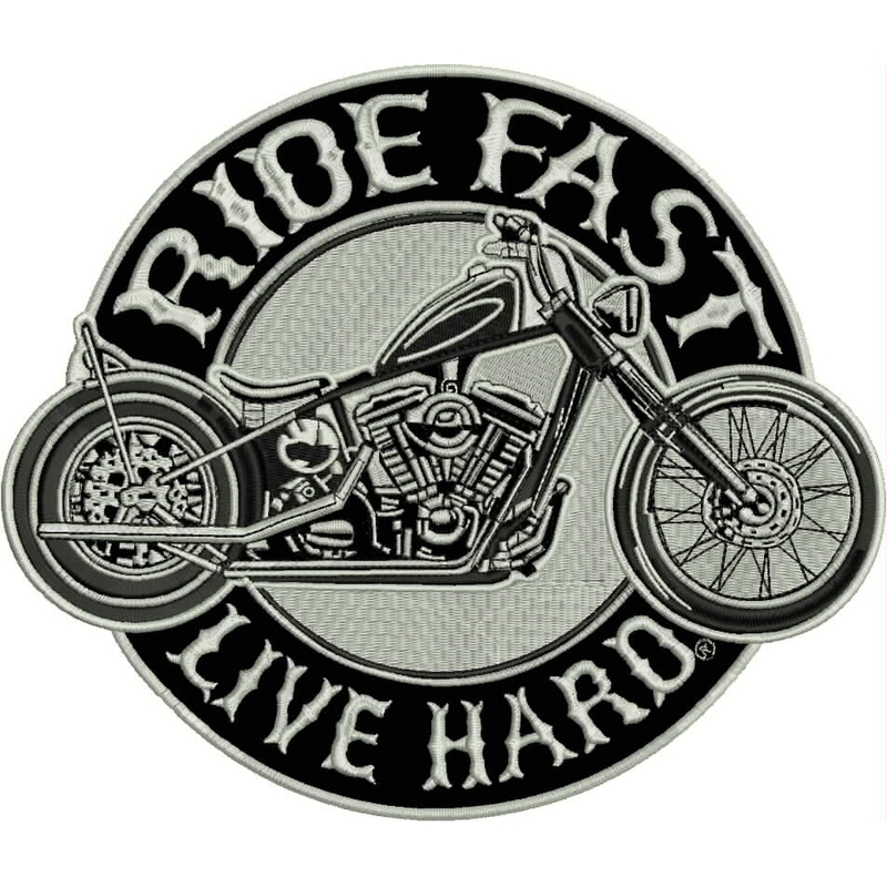 Ride fast - Live hard patch