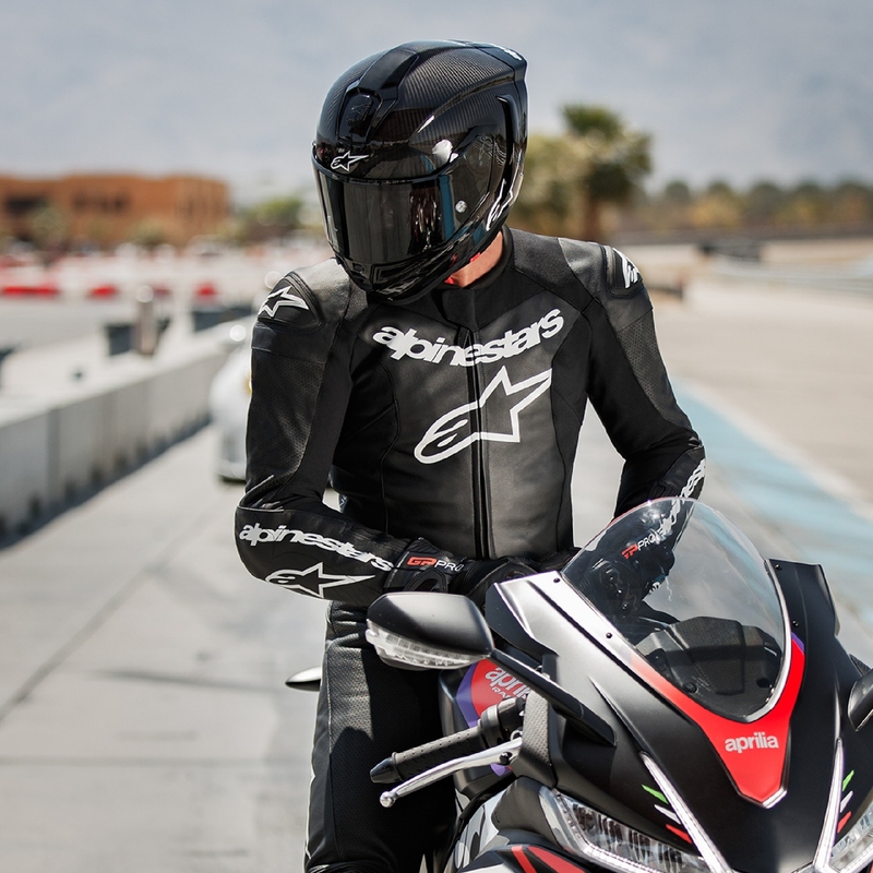 Costum din piele pentru motociclete Alpinestars GP Force Lurv negru