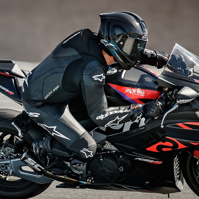 Costum din piele pentru motociclete Alpinestars GP Force Lurv negru