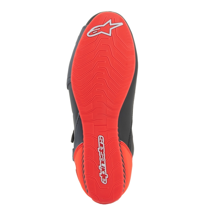 Ghete moto Alpinestars Faster-3 negru-gri-rosu fluo