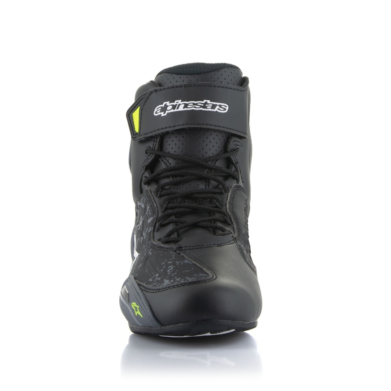 Cizme moto Alpinestars Faster-3 negru-galben fluo