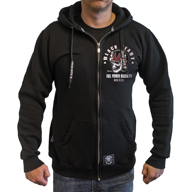 Hanorac Black Heart Full Power Zip Vânzare lichidare