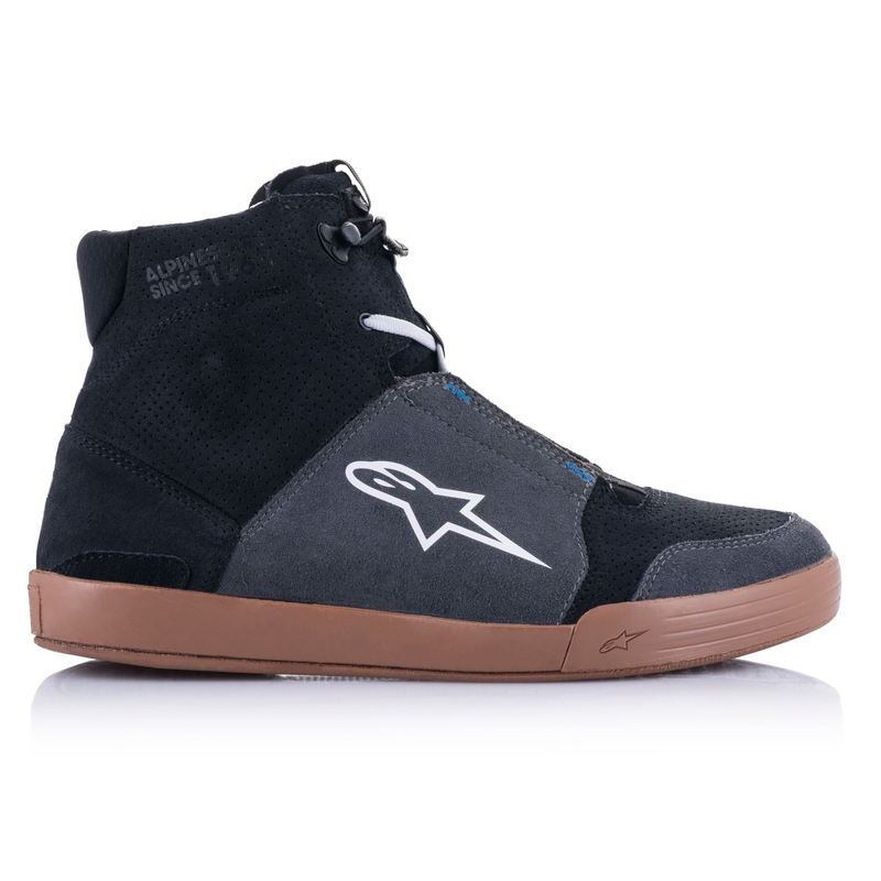 Ghete Moto Alpinestars Chrome Negru-Gri-Maro-Albastru