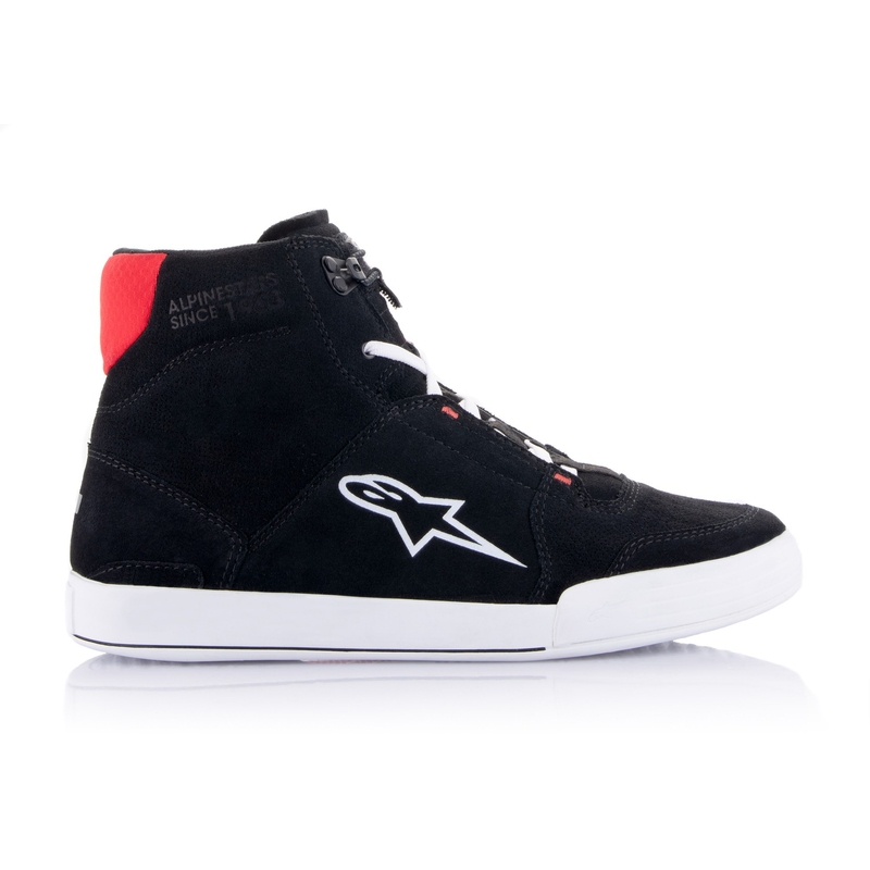 Ghete Moto Alpinestars Chrome Negru-Alb-Roșu
