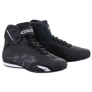 Cizme moto Alpinestars Sektor alb-negru