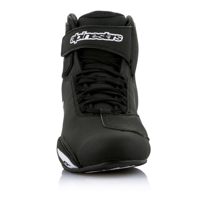 Cizme moto Alpinestars Sektor negru-alb-rosu fluo